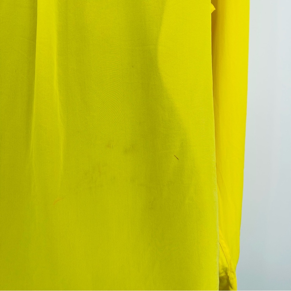 Equipment Yellow Long Sleeve Button-Up Blouse - Picture 7 of 11